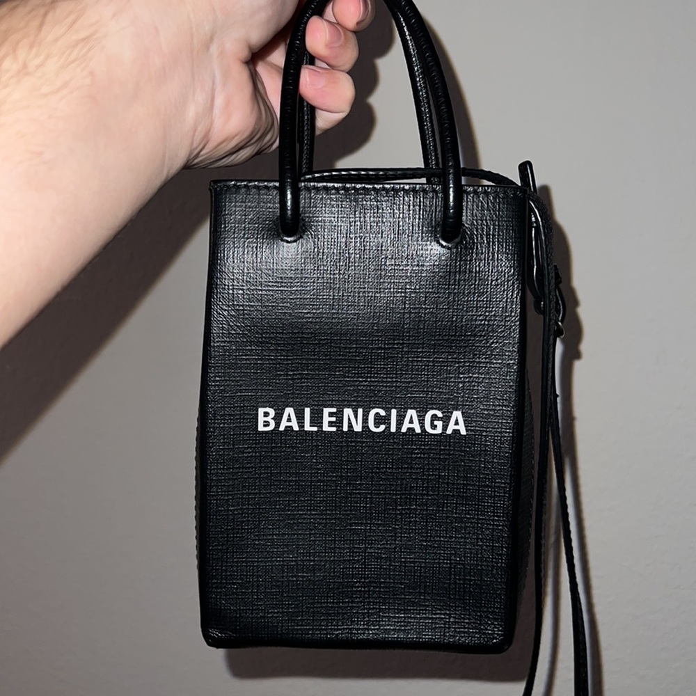 Balenciaga Shopping Phone Bag